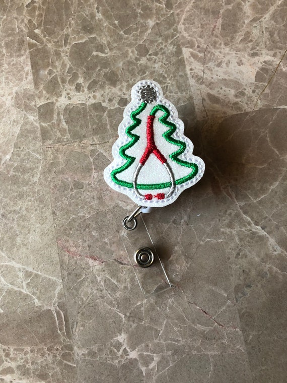 Christmas Stethoscope Badge Reel/Holiday Badge Reel/Christmas Badge Reel/Nurse Badge Reel/Funny Badge Reel/Teacher Badge Reel