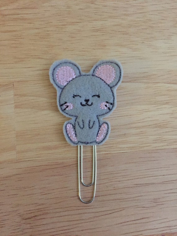 Mouse Planner Clip/Planner Clip/Bookmark. Mouse Planner Clip. Animal Planner Clip.