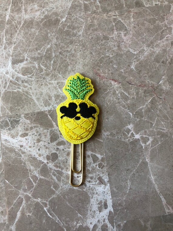 Pineapple With Mouse Shades Planner Clip/Planner Clip/Bookmark. Pineapple Planner Clip. Mouse Planner Clip. Sunglasses Planner Clip.