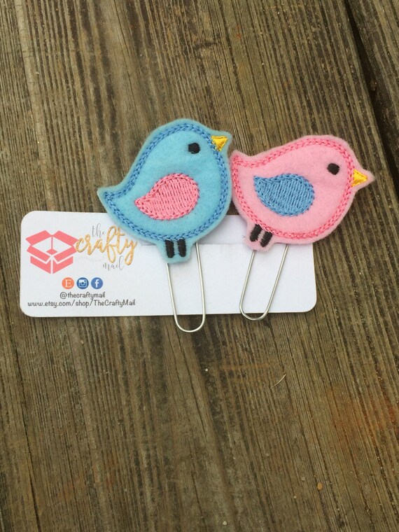 Spring Birds Planner Clip/Planner Clip/Bookmark. Spring planner clip. Choose from 2 colors
