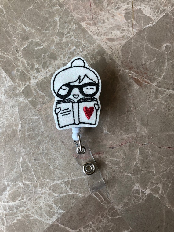Love To Read Badge Reel/ Badge Reel/Nurse Badge Reel. Book Badge Reel. Librarian Badge Reel