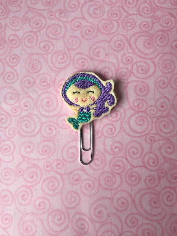 Sea Mermaid Clip/Planner Clip/Bookmark. Mermaid Planner Clip. Beach Planner Clip. Ocean Planner Clip. Summer Planner Clip. Mermaid Paperclip
