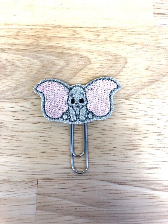 Circus Elephant Planner Clip/Planner Clip/Bookmark. Dumbo Planner Clip. Elephant Planner Clip.