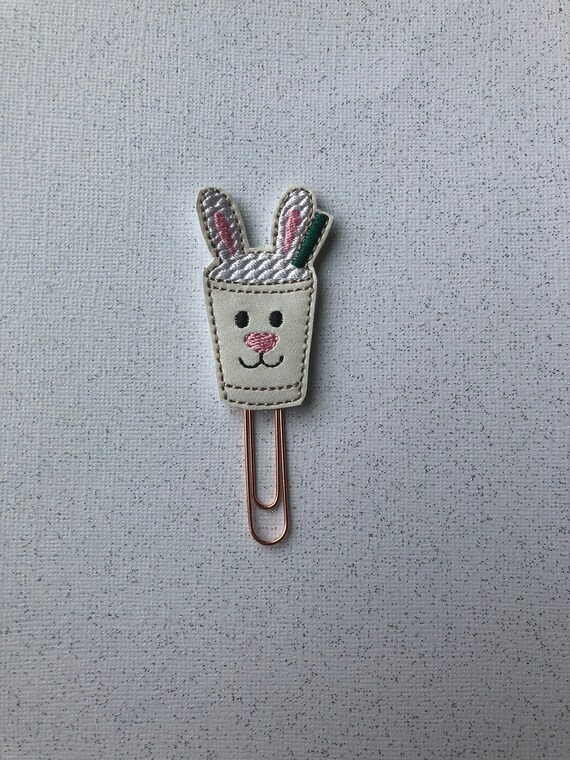 Bunny Frappucino Clip/Planner Clip/Bookmark. Easter Planner Clip. Frappucino Clip. Coffee Planner Clip. Bunny Planner clip
