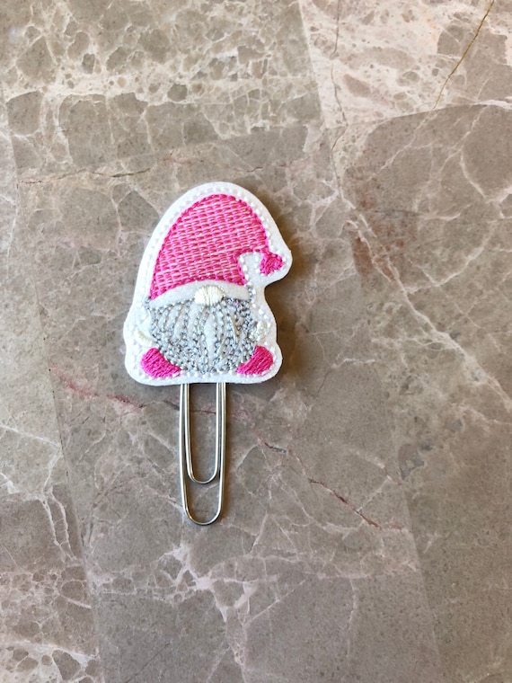 Glitter Vinyl Valentine Gnome planner Clip/Planner Clip/Bookmark. Valentine Planner Clip. Gnome Planner Clip. Heart Planner Clip