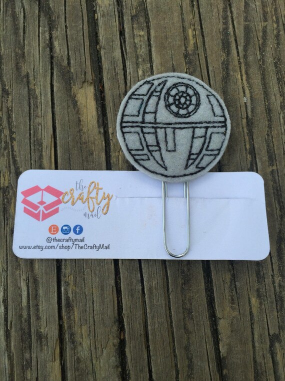 Death Star Planner Clip/Bookmark. Star Wars planner clip