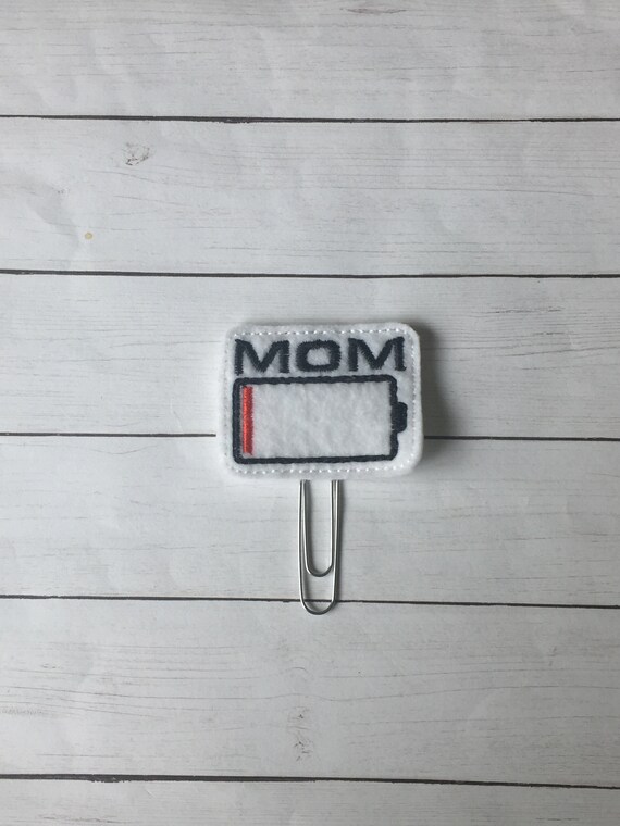 Mom Battery Clip/Planner Clip/Bookmark. Battery Planner Clip. Mom Planner Clip. Mom Life Planner Clip. Snarky Planner Clip. Mom Fuel Planner