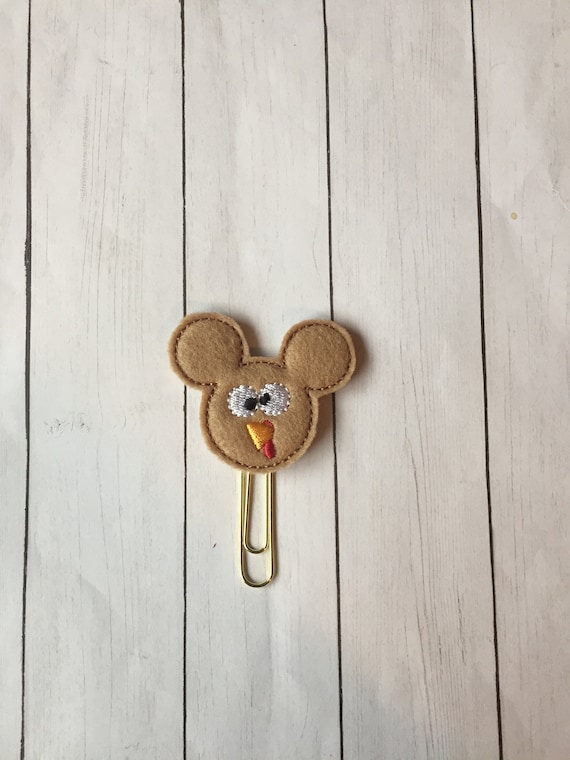 Mister Turkey Mouse Planner Clip. Mouse Planner Clip. Fall Planner Clip. Thanksgiving Planner Clip. Turkey Planner Clip. Mickey Planner clip