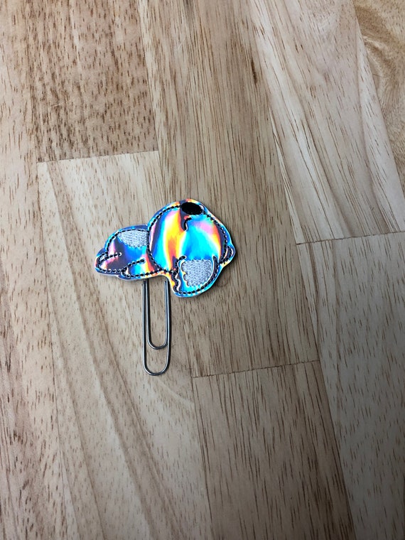Holographic Sleeping Koala planner Clip/Planner Clip/Bookmark. Koala Planner Clip. Animal Planner Clip. Holographic Planner Clip