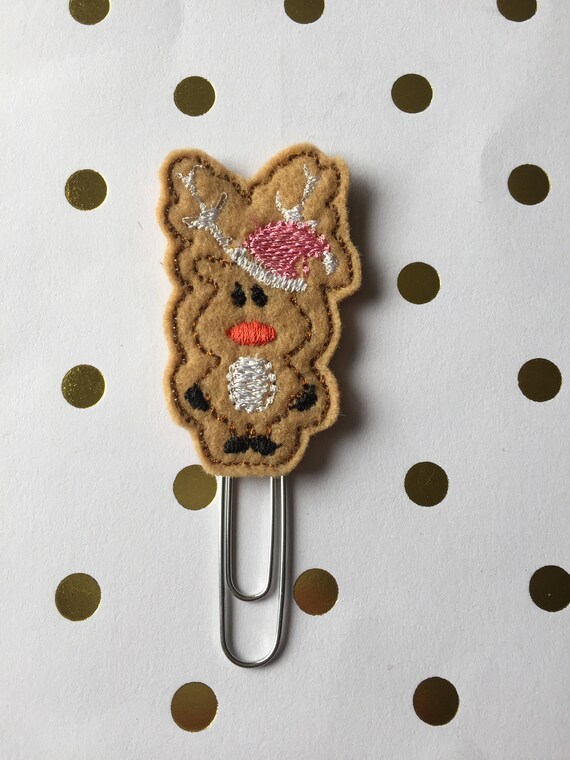 Standing Reindeer planner Clip/Planner Clip/Bookmark. Holiday Planner Clip. Christmas planner clip. Reindeer Planner clip