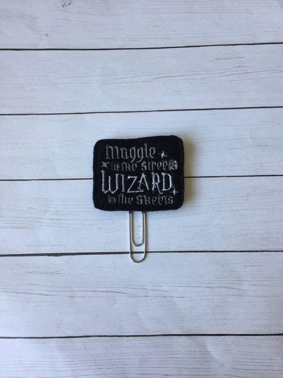 Muggle In The Streets, Wizard In The Sheets Clip/Planner Clip/Bookmark. Harry Potter Planner Clip. Wizard Planner Clip. HP Planner Clip