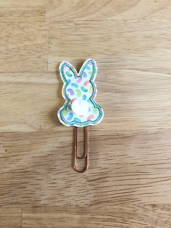 Teal Jelly Bean Bunny Butt Planner Clip. Easter Planner Clip. Bunny Planner Clip. Happy Easter Planner Clip. Spring Planner Clip.