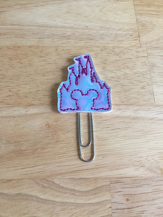 Purple Color Changing Holographic Castle planner Clip/Planner Clip/Bookmark. Character Planner Clip. Castle planner clip. Princess Castle
