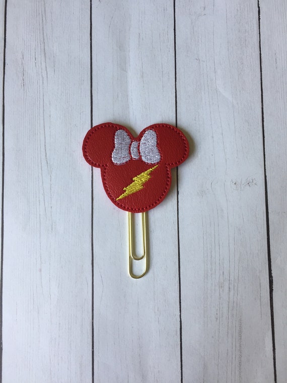 Miss Mouse Flash planner Clip/Planner Clip/Bookmark. Lightning Planner Clip. Mouse Planner Clip. Super Hero Planner