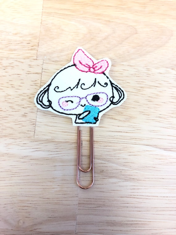 Glitter Vinyl Lolly Girl Planner Book Planner Clip/Planner Clip/Bookmark. Lolly Planner Clip. Girl Planner Clip. Book Planner Clip