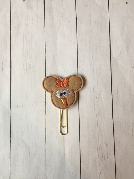 Miss Turkey Mouse Planner Clip. Mouse Planner Clip. Fall Planner Clip. Thanksgiving Planner Clip. Turkey Planner Clip. Minnie Planner clip
