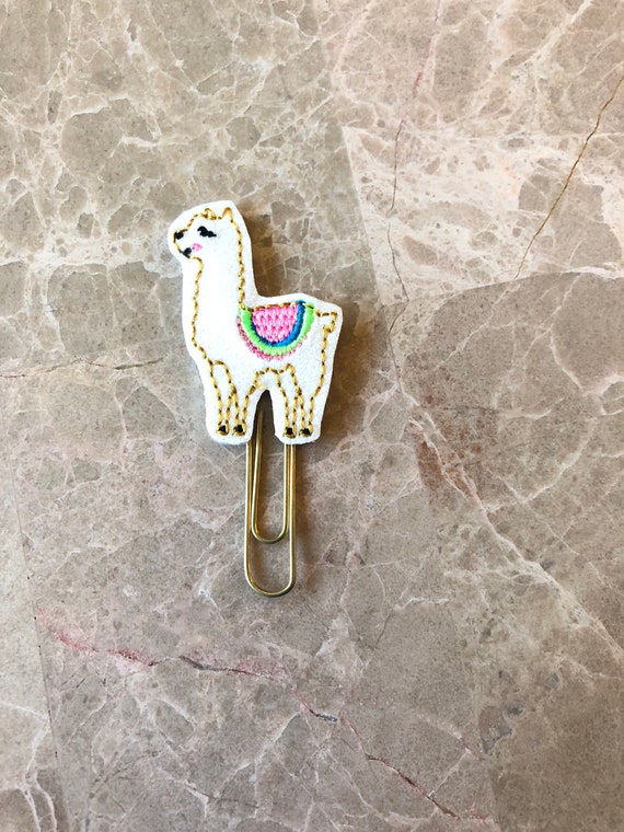 Full Body Llama planner Clip/Planner Clip/Bookmark. Llama Planner Clip. Animal Planner Clip