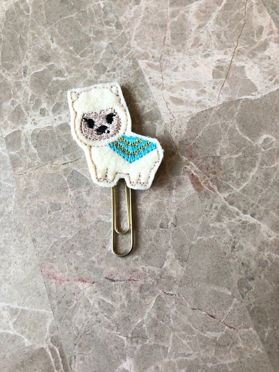 Llama With Blanket planner Clip/Planner Clip/Bookmark. Llama Planner Clip. Animal Planner Clip