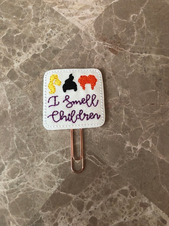 Glitter Hocus Pocus I Smell Children Planner Clip. Hocus Pocus Planner Clip. Halloween Planner Clip. Movie Planner Clip