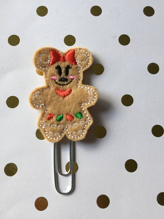 Full Body Ginger Mouse planner Clip/Planner Clip/Bookmark. Gingerbread Planner Clip. Ginger Girl Planner Clip. Christmas Planner Clip