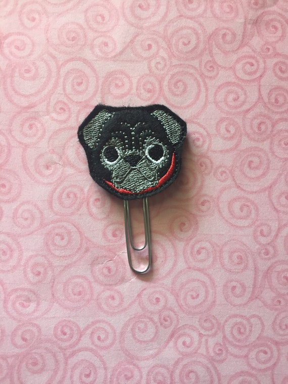 Pug Face Paper Clip/Planner Clip. Dog Planner Clip. Animal Planner Clip. Pet Planner Clip. Pug Planner Clip