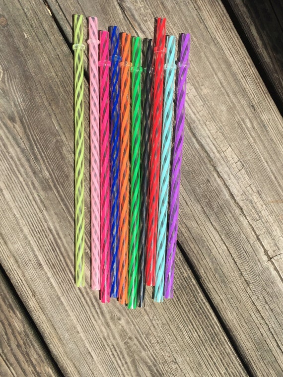 Reusable 9" Clear/Swirly Straws/Acrylic Straws/Wholesale Straws/Reusable Straws.