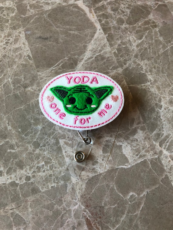 Yoda One For Me Badge Reel/ Badge Reel/Nurse Badge Reel. Star Wars Badge Reel. Valentine Badge Reel