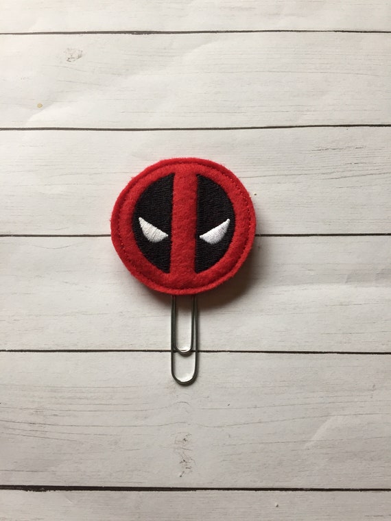 Deadpool Planner Clip/Paper Clip/Feltie Clip. Character Planner Clip. Hero Planner Clip. D Pool Planner Clip. Super Hero Clip. Sympbol Clip