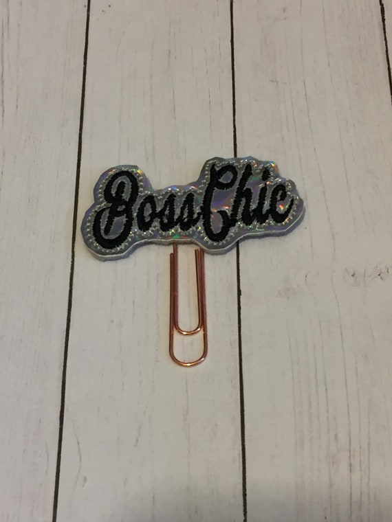 Holographic BossChic Planner Clip/Planner Clip/Bookmark. Boss Planner Clip. Holo Planner Clip. Word Planner Clip. Girl Planner Clip