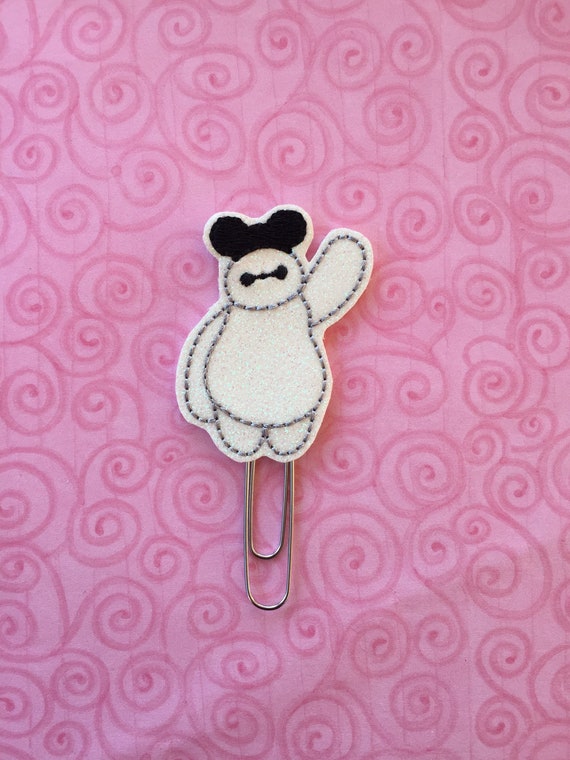 Glitter Baymax with mouse ears planner Clip/Planner Clip/Bookmark. Big Hero 6 Planner Clip. Hero Planner Clip. Super Hero Planner Clip