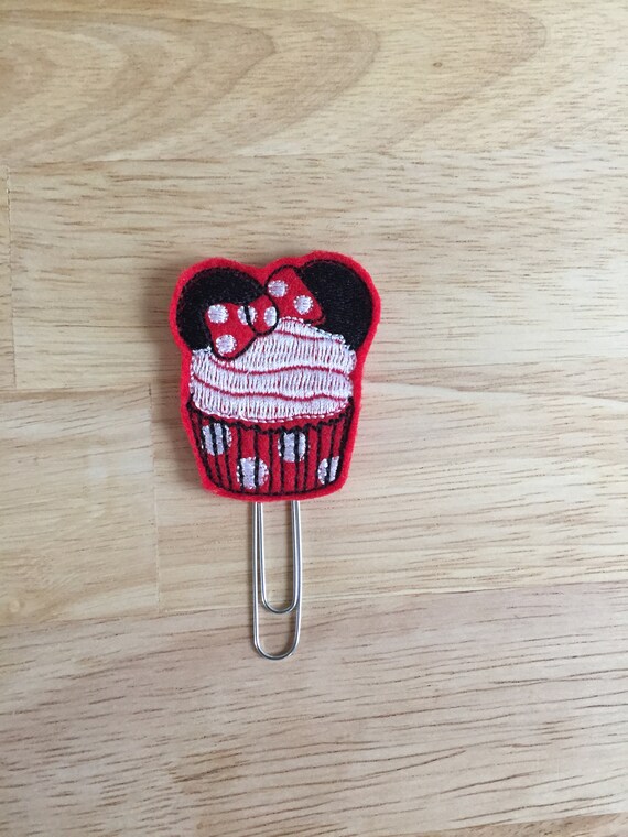 Glitter Vinyl Miss Mouse Cupcake Clip/Planner Clip/Bookmark. Mouse Planner Clip. Cupcake Planner Clip. Cake Planner Clip