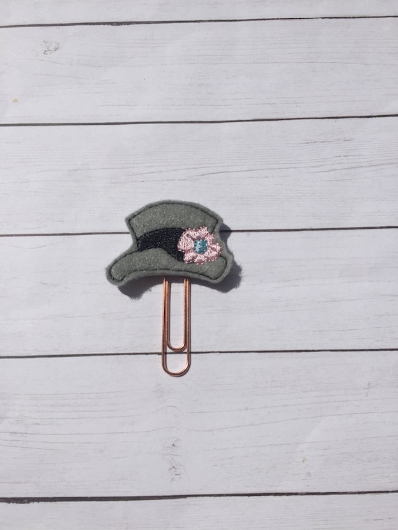 Frosty Hat Clip/Planner Clip/Bookmark. Snowman Hat Planner Clip. Christmas planner clip. Holiday planner clip. Frosty Planner Clip