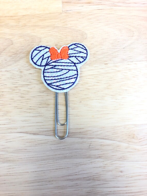 Purple Miss Mummy Mouse Planner Clip/Planner Clip/Bookmark. Mummy Planner Clip. Mouse Planner Clip. Halloween Planner Clip