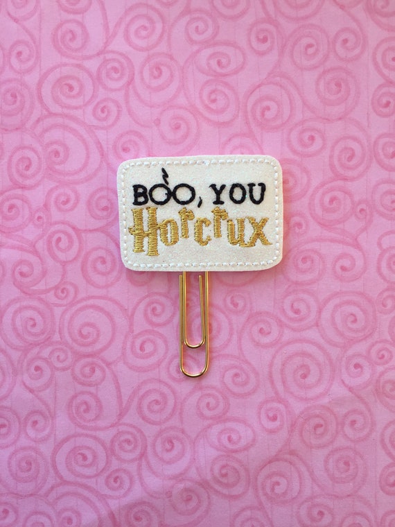 Boo You Horcrux Clip/Planner Clip/Bookmark. Wizard Planner Clip. Harry Potter Planner Clip. Hogwarts Planner Clip