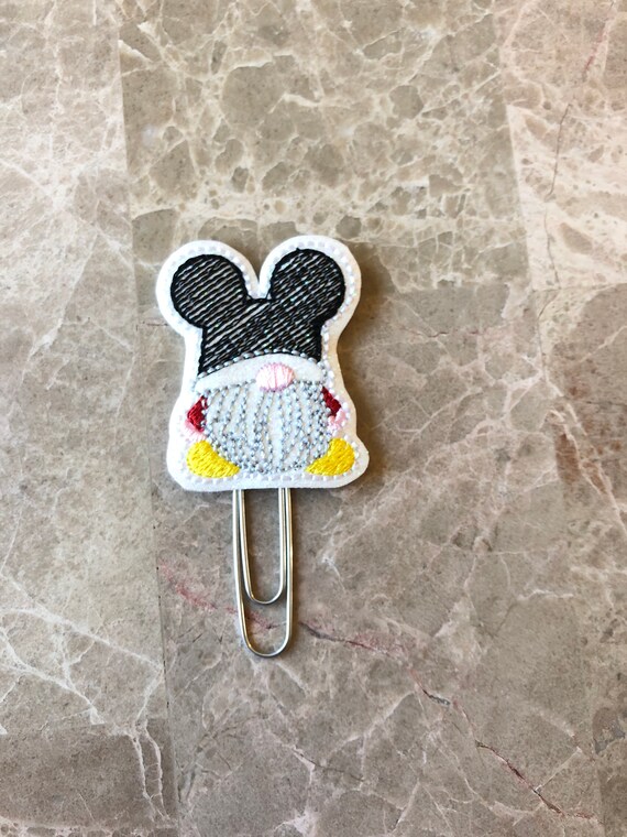 Mouse Gnome planner Clip/Planner Clip/Bookmark. Mickey Gnome Planner. Gnome Planner Clip. Mouse Ears