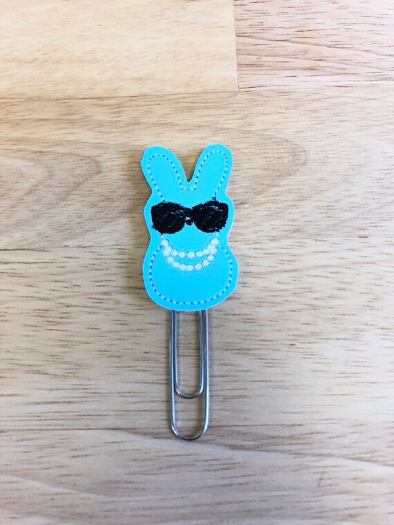 Fancy Peep planner Clip/Planner Clip/Bookmark. Easter Planner Clip. Bunny Planner Clip.