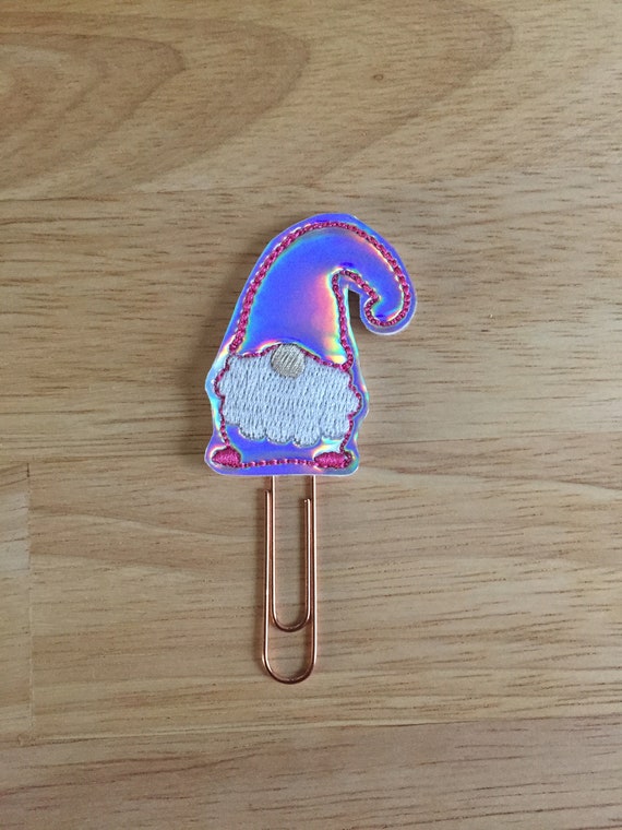 Holo Gnome planner Clip/Planner Clip/Bookmark. Holographic Planner. Gnome Planner Clip. Holographic Planner Clip