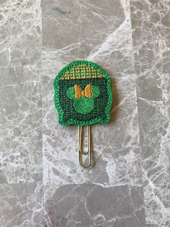 St Patricks Day Miss Mouse Pot Of Gold Planner Clip. Hero Planner Clip. Mouse Planner Clip. St Patty's Day Planner Clip. Pot Of Gold Clip