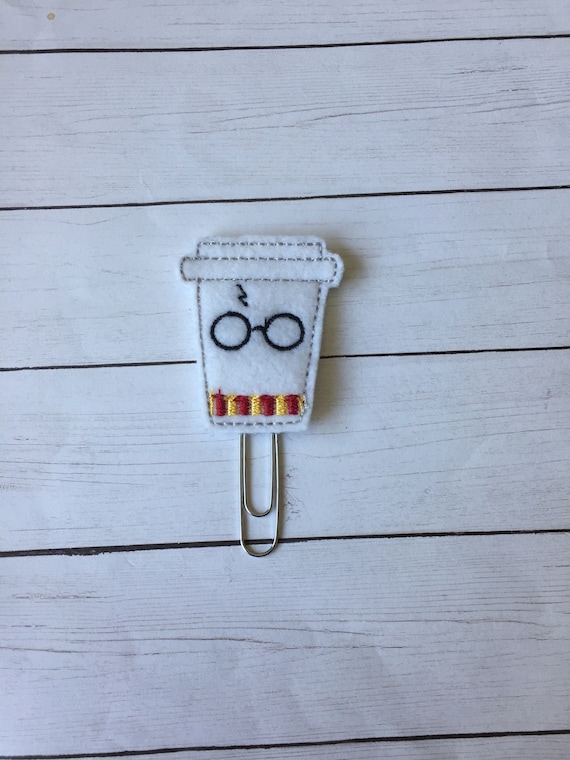HP To Go Coffee Wizard Boy Clip/Planner Clip/Bookmark. Harry Potter Planner Clip. Wizard Planner Clip. HP Planner Clip. Coffee Planner Clip