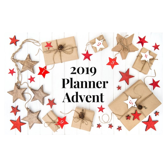 2019 Planner Advent. Advent Calendar. Planner Advent Calendar. Planner Clip. Holiday Planner Clips. Christmas Planner Clips