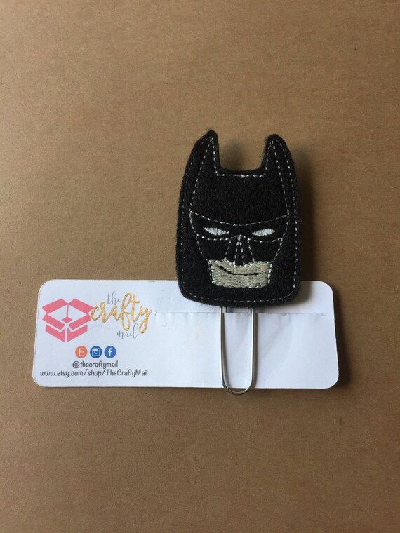 Batman Clip/Planner Clip/Bookmark. Batman planner clip. Character planner clip