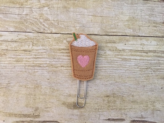 Frappucino Coffee Paper Clip 2 Colors To Choose From