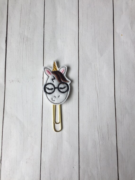 Potter Unicorn Clip/Planner Clip/Bookmark. Harry Potter Planner Clip. Wizard Planner Clip. HP Planner Clip. Unicorn Planner Clip