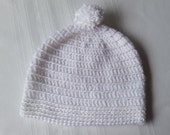 crochet baby hat, boy beanie hat, girl pom beanie, crochet pompom hat, crochet baby beanie, infant pom hat, pompom beanie, crochet skull cap