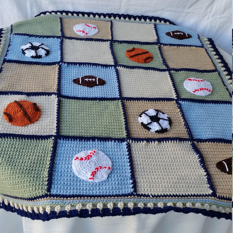 Crochet Baby Blanket Car Applique Blanket Tractor Applique Etsy