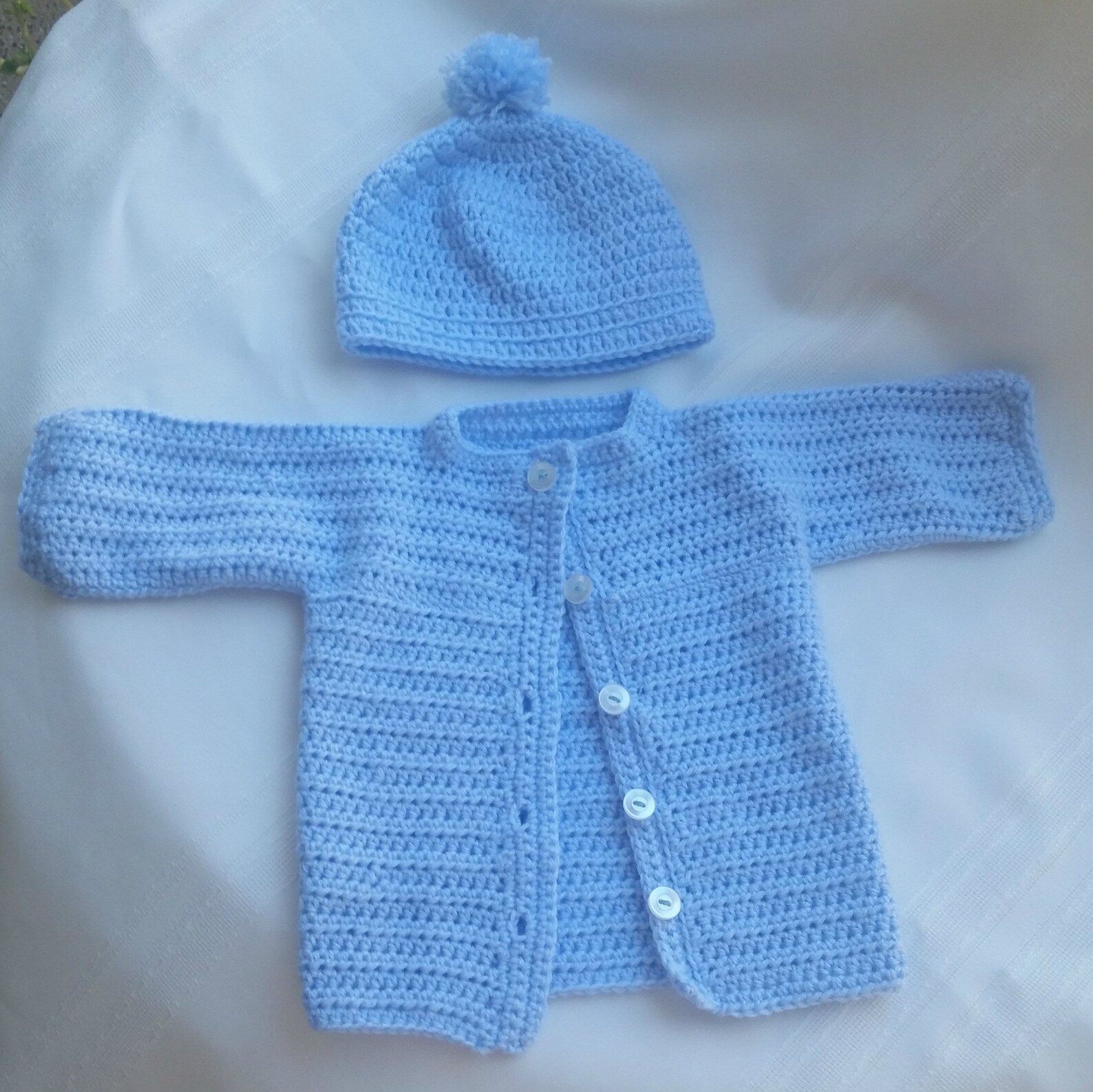 Crochet baby sweater crochet unisex sweater crochet button Etsy