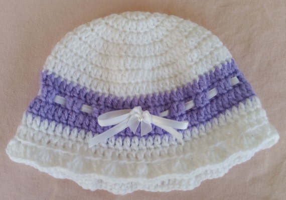 crochet summer hat, crochet brim hat, baby beanie, crochet girls hat, crochet sun hat, white knit hat,crochet flower hat,crochet ribbon hat