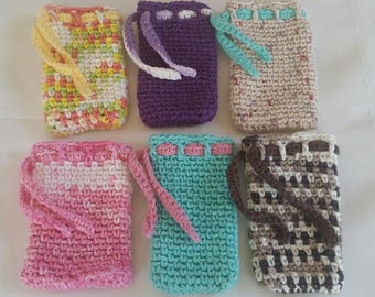 cotton crochet pouch,draw string bag,versatile pouch,small drawstring bag,keepsake small pouch,crochet coin pouch,crochet purse,organize bag