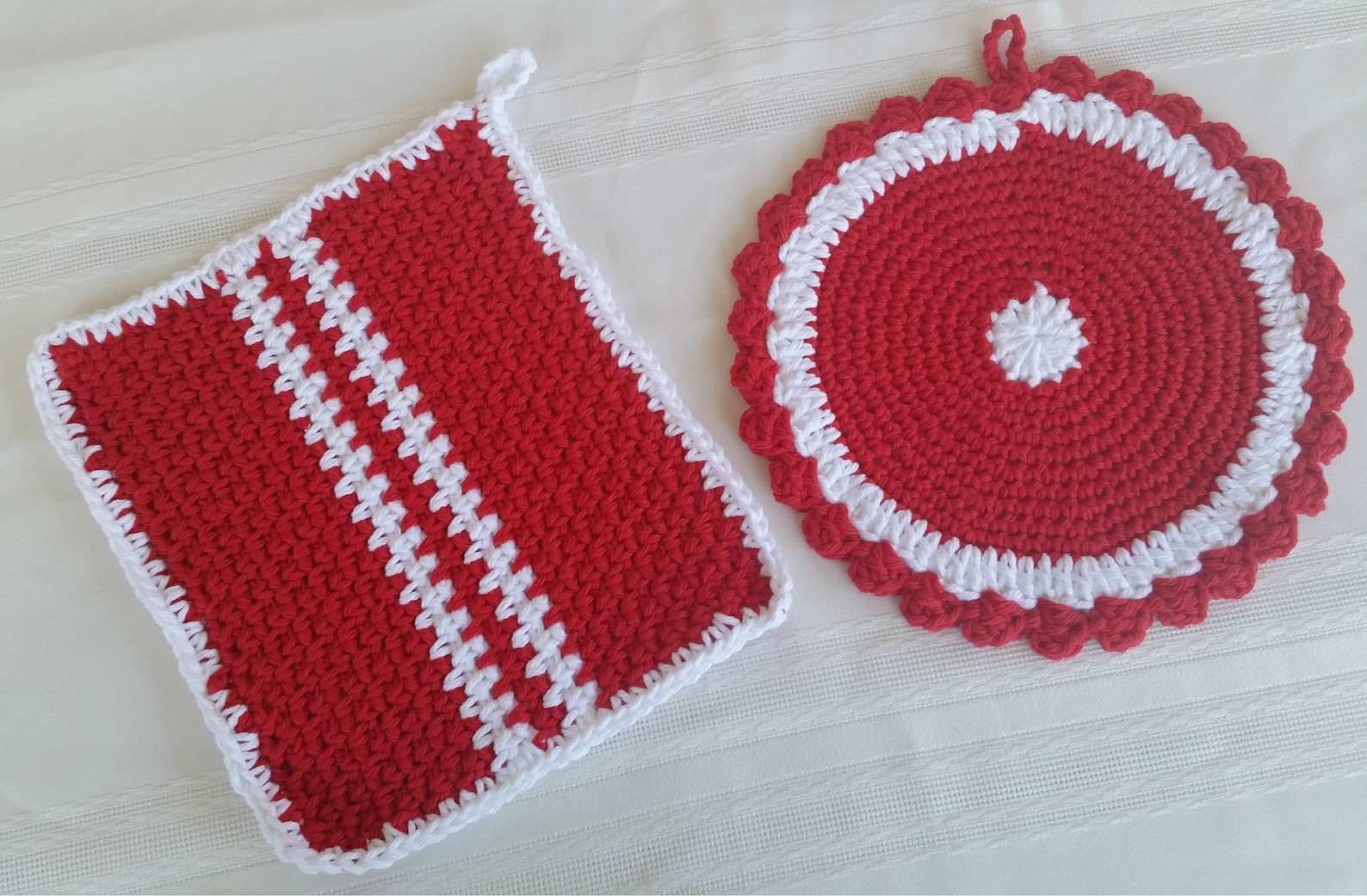 Cotton Crochet Pot Holder Cotton Hot Pad Crochet Trivet Etsy