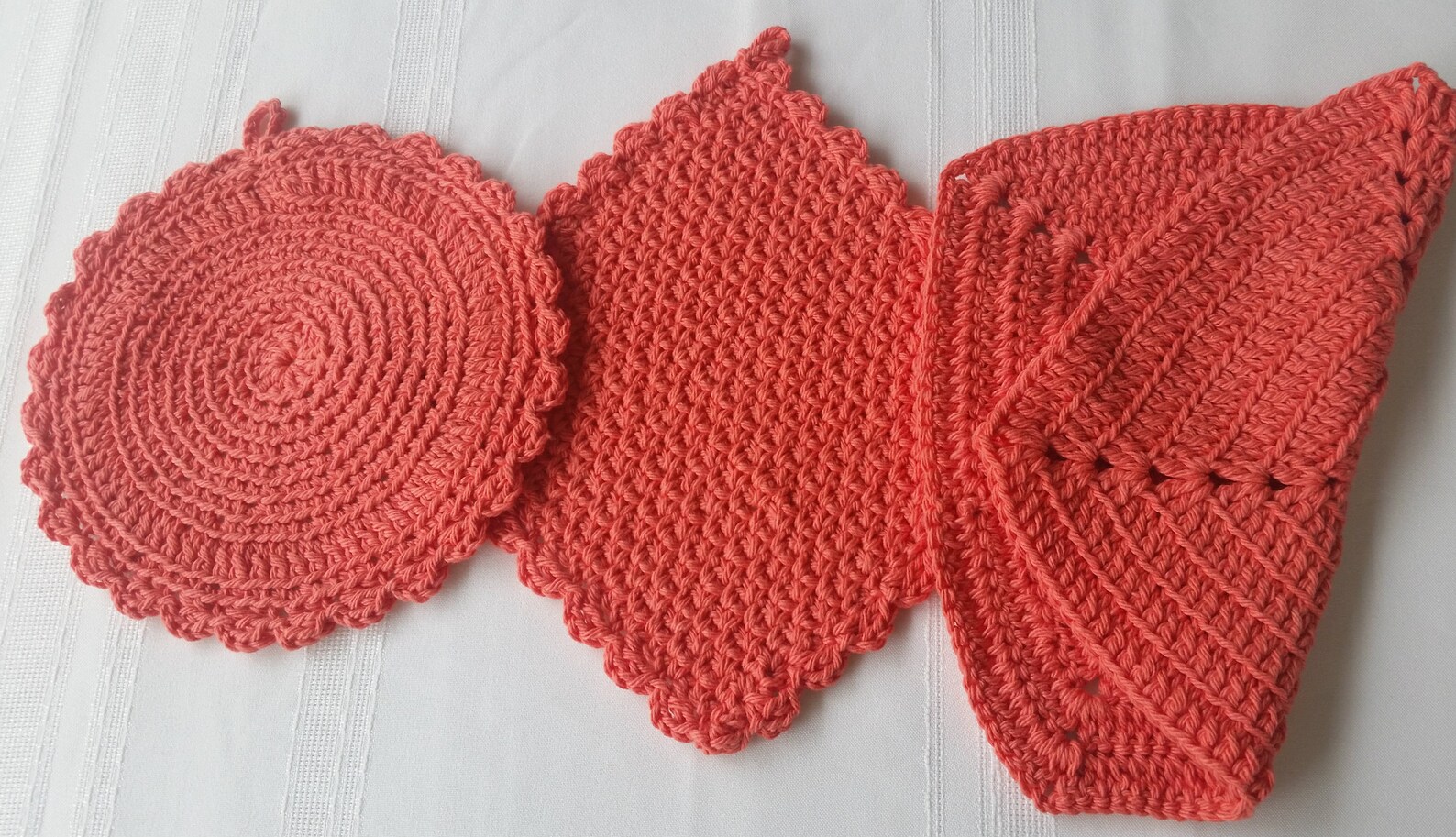 Cotton Crochet Pot Holder Cotton Hot Pad Crochet Trivet Etsy